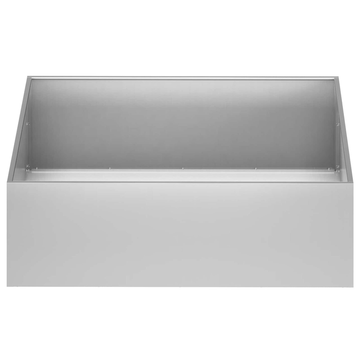 vidaXL Γλάστρα Κήπου 2 τμχ. Ασημί 100 x 100 x 30 cm