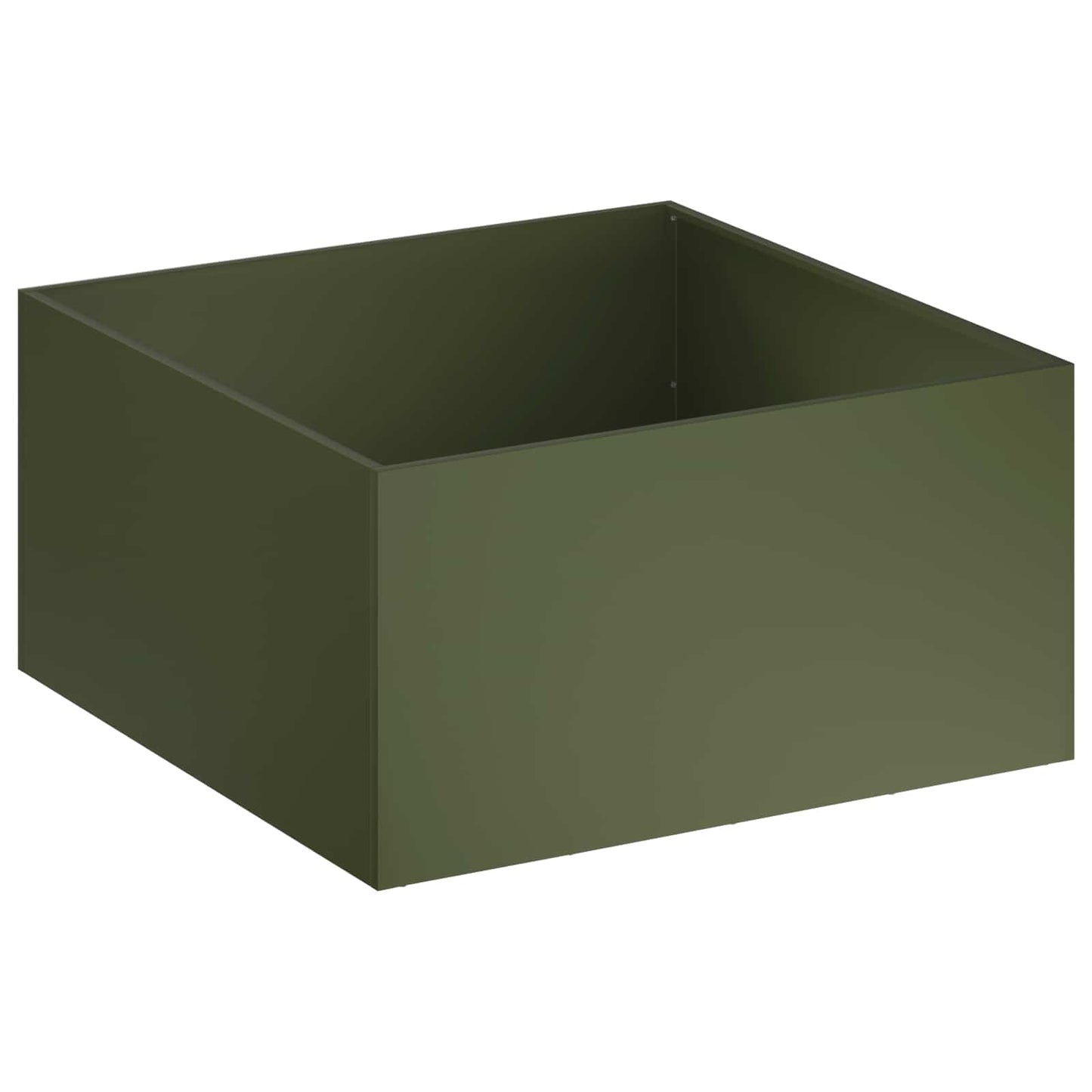 vidaXL Γλάστρα Κήπου 2 τμχ. Λαδί 60 x 60 x 40 cm Ψυχρής έλασης χάλυβας