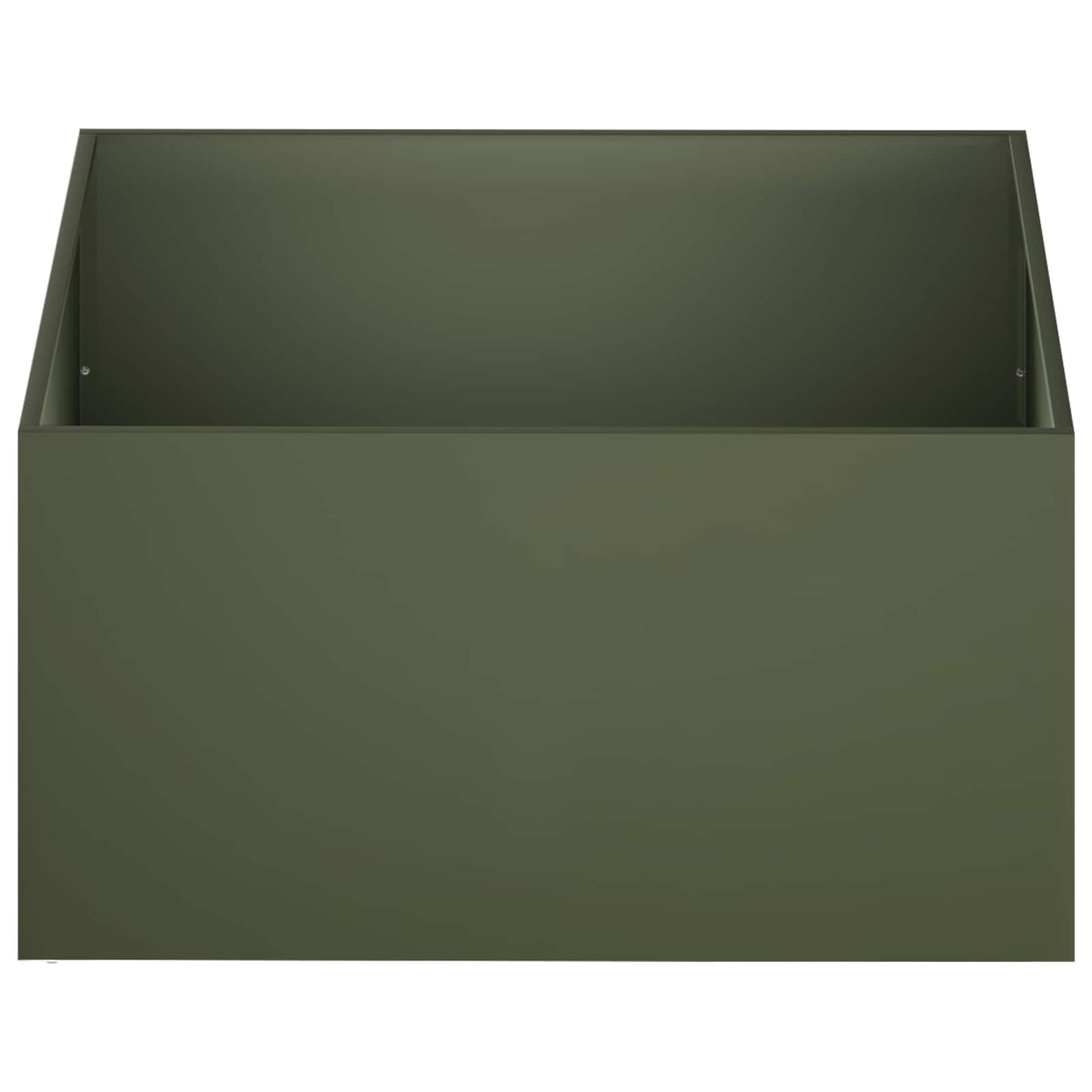 vidaXL Γλάστρα Κήπου 2 τμχ. Λαδί 60 x 60 x 40 cm Ψυχρής έλασης χάλυβας