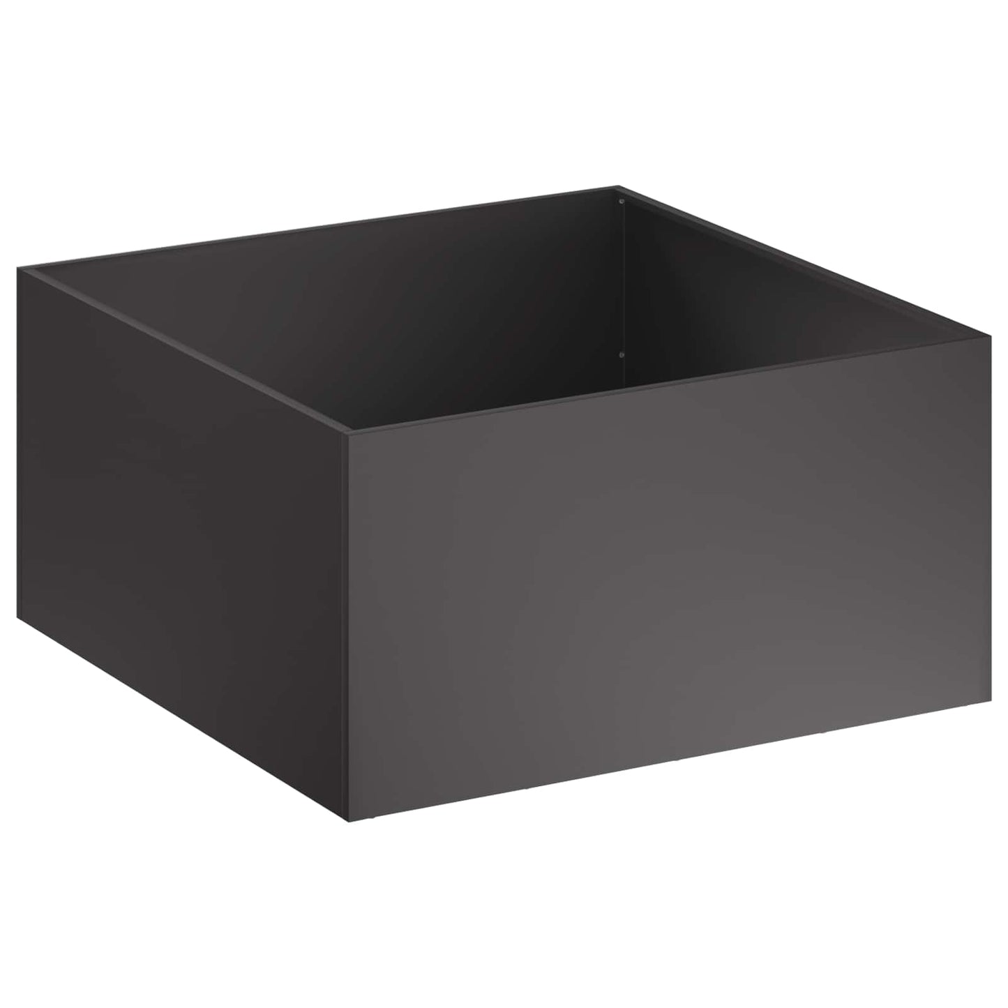 vidaXL Γλάστρα Κήπου 2 τμχ. Μαύρο 80 x 80 x 40 cm