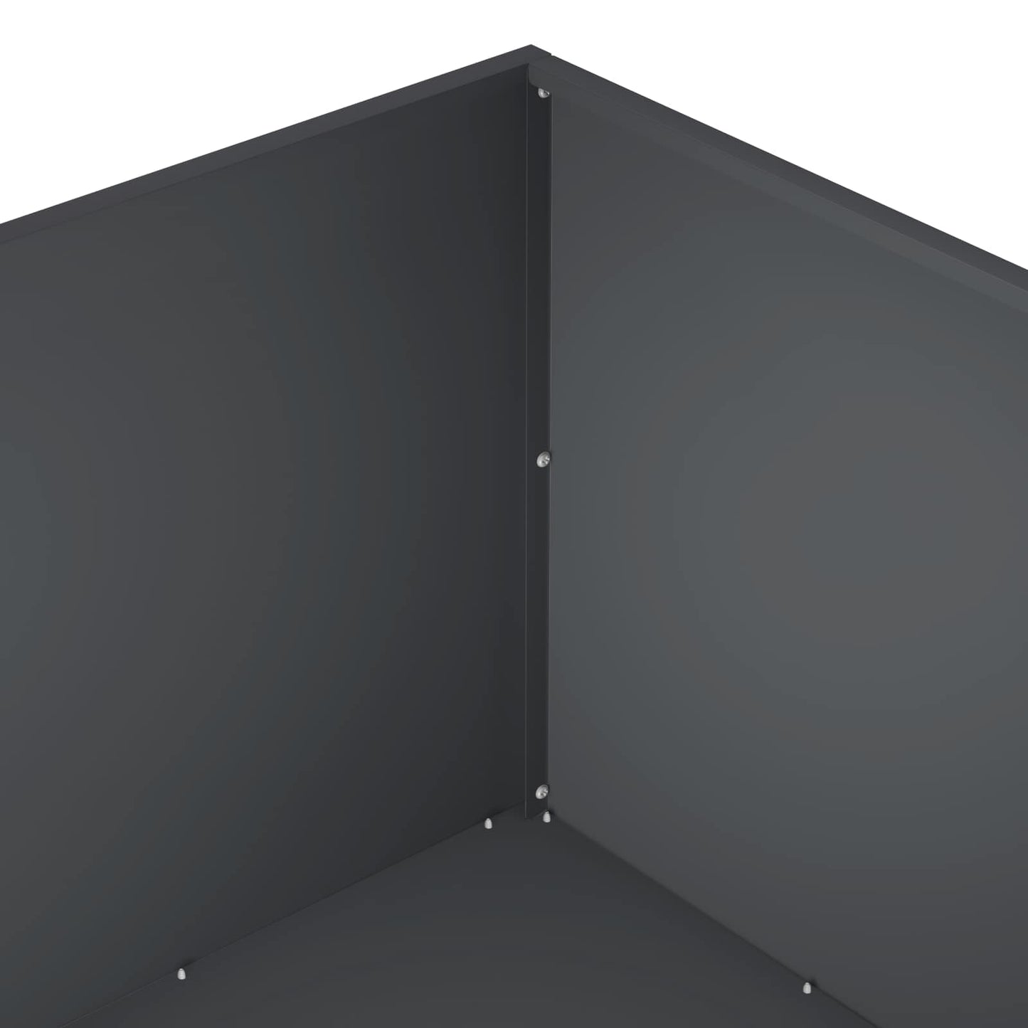 vidaXL Γλάστρα Κήπου 2 τμχ. Ανθρακί 80 x 80 x 40 cm