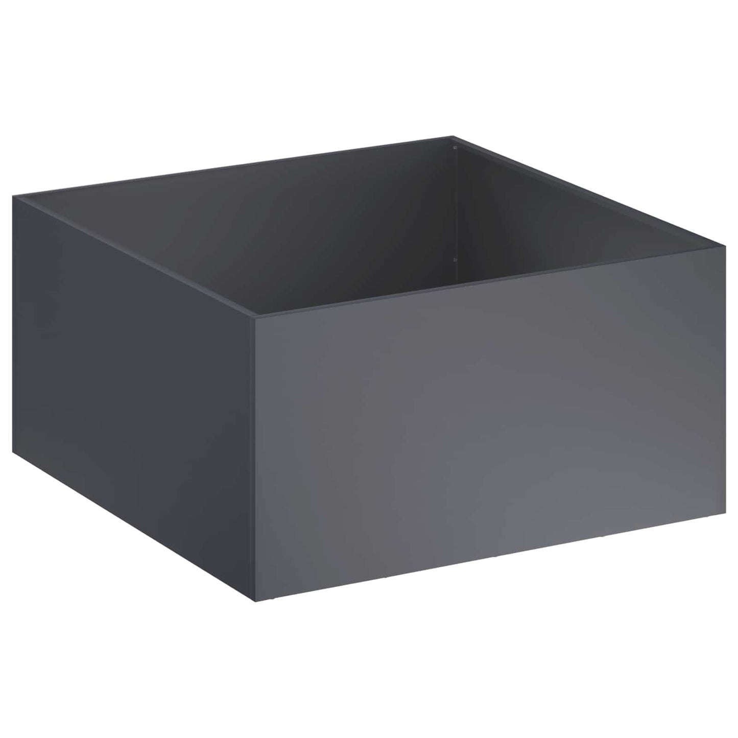 vidaXL Γλάστρα Κήπου 2 τμχ. Ανθρακί 80 x 80 x 40 cm