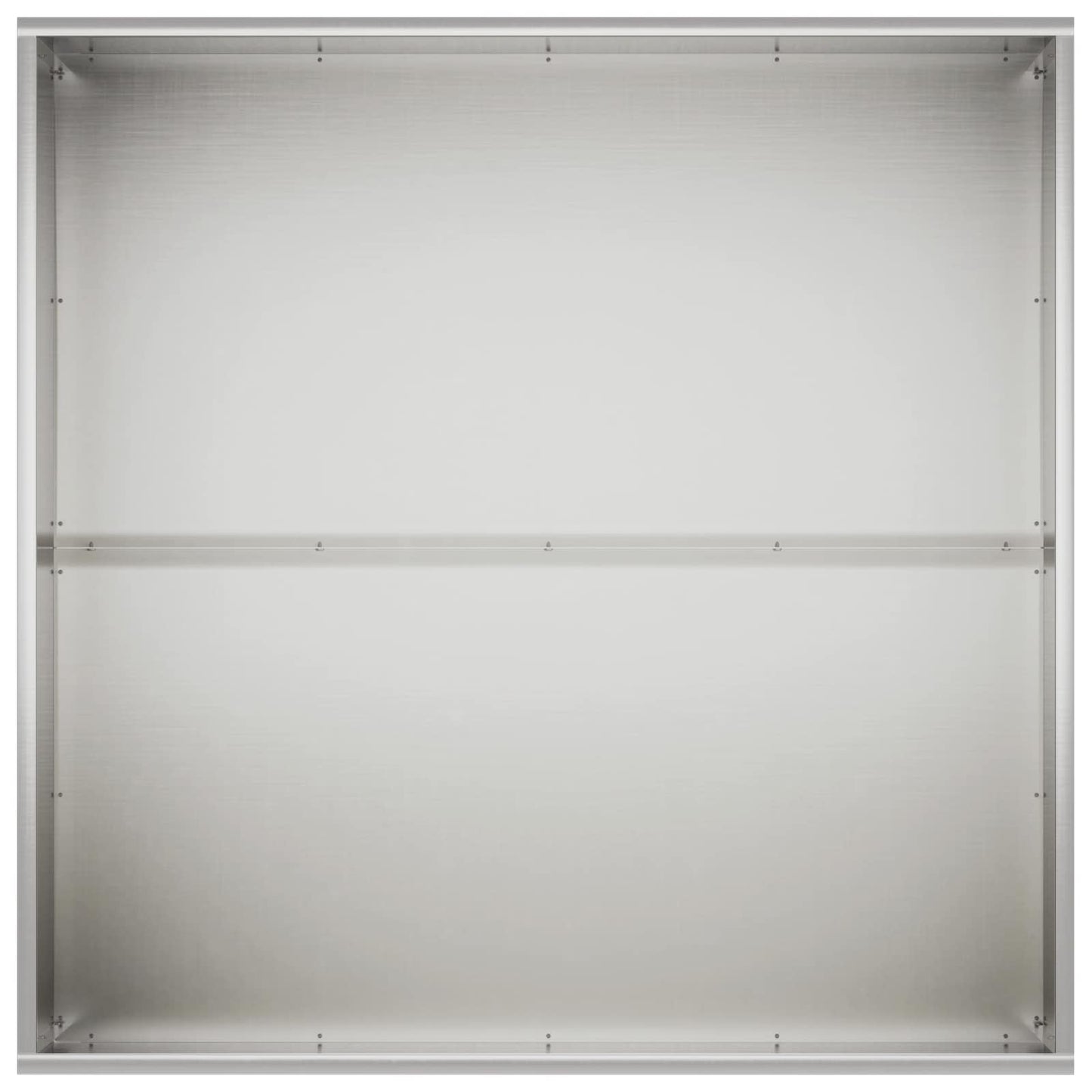 vidaXL Γλάστρα Κήπου Ασημί 80 x 80 x 40 cm Ανοξείδωτο Ατσάλι
