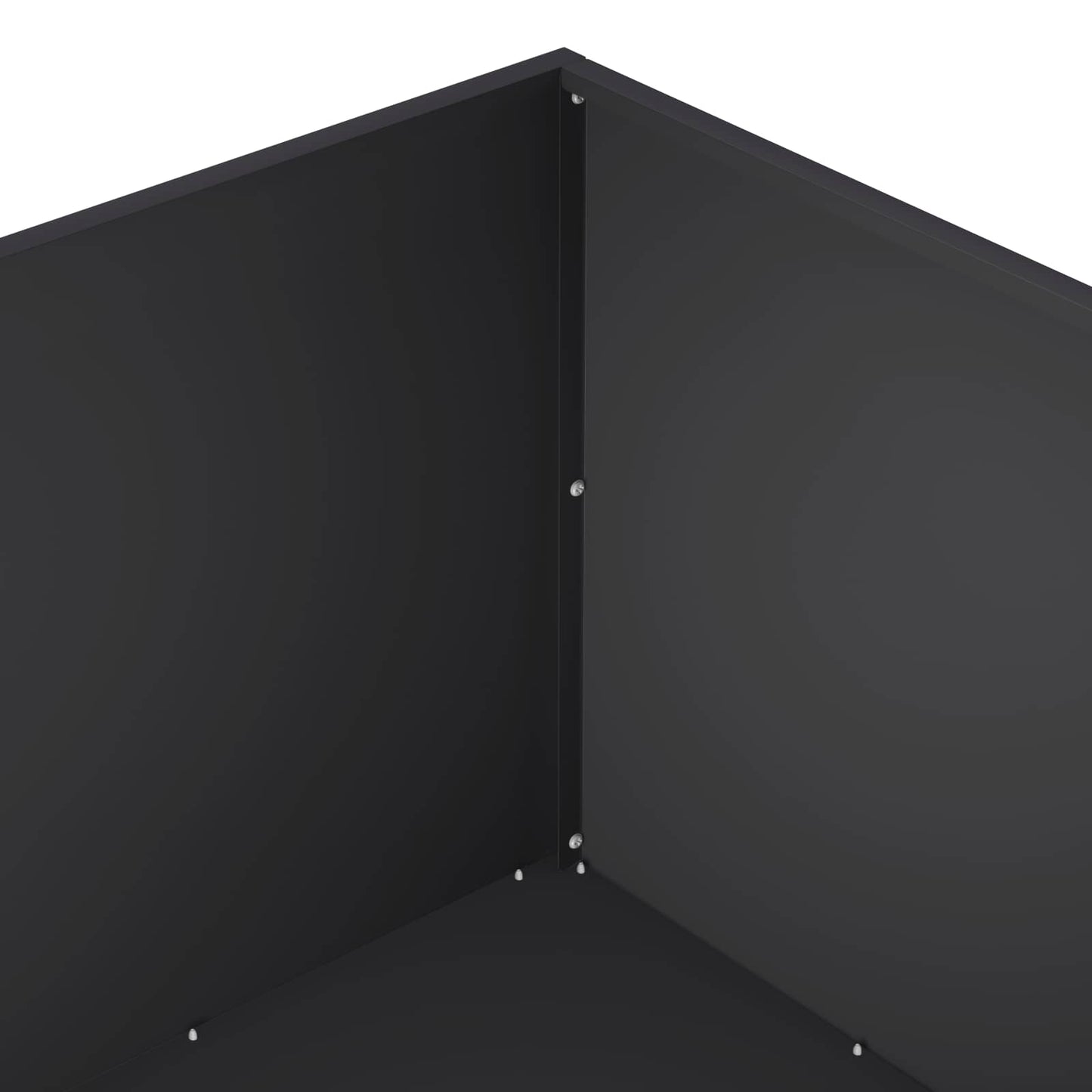 vidaXL Γλάστρα Κήπου 2 τμχ. Μαύρο 100 x 100 x 40 cm