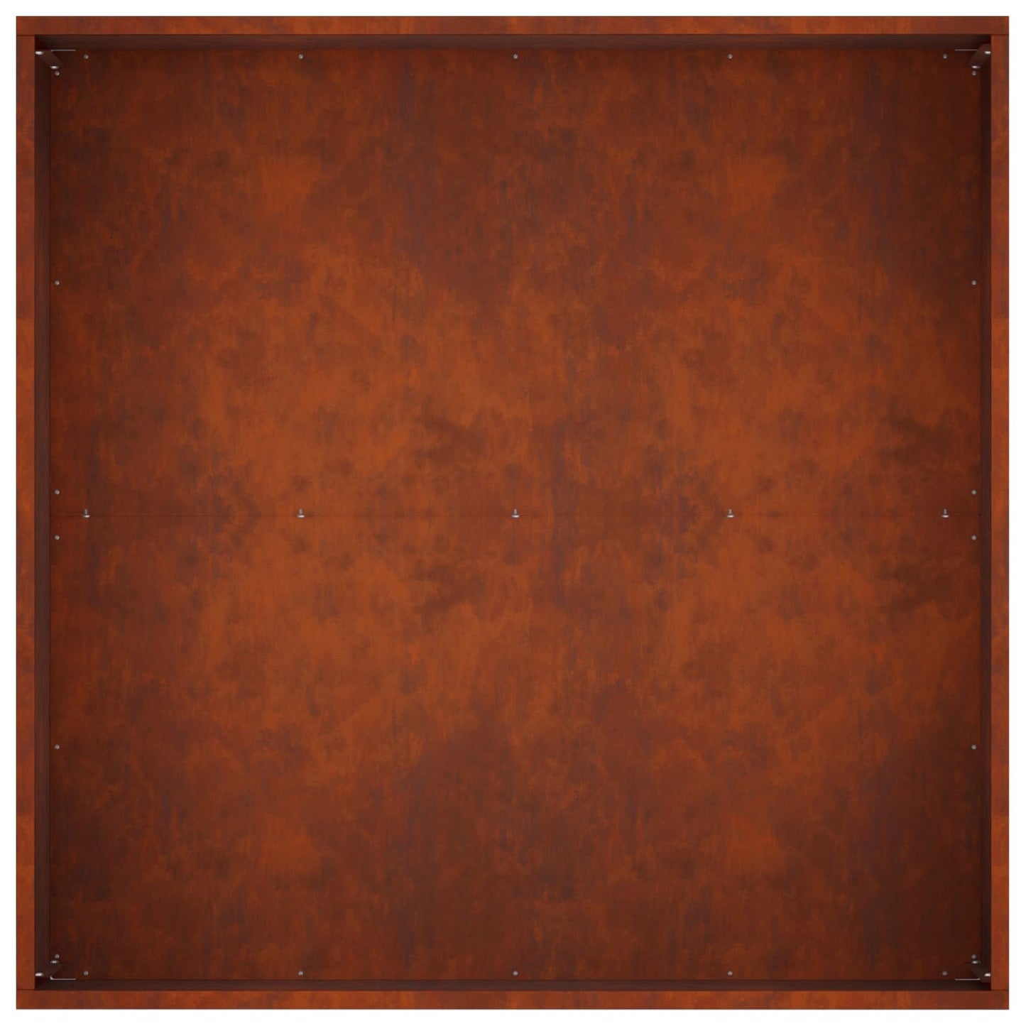 vidaXL Γλάστρα Κήπου 2 τμχ. Σκ rusty 100 x 100 x 40 cm