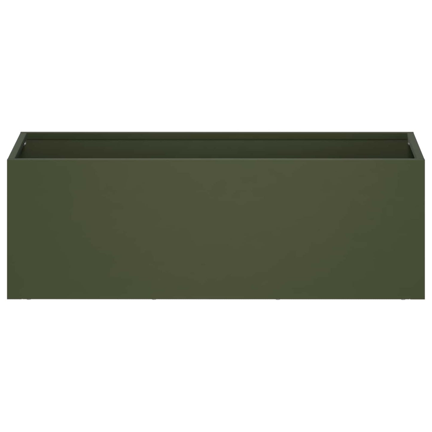 vidaXL Γλάστρα Κήπου Λαδί 40 x 20 x 20 εκ. Ψυχρής έλασης χάλυβας