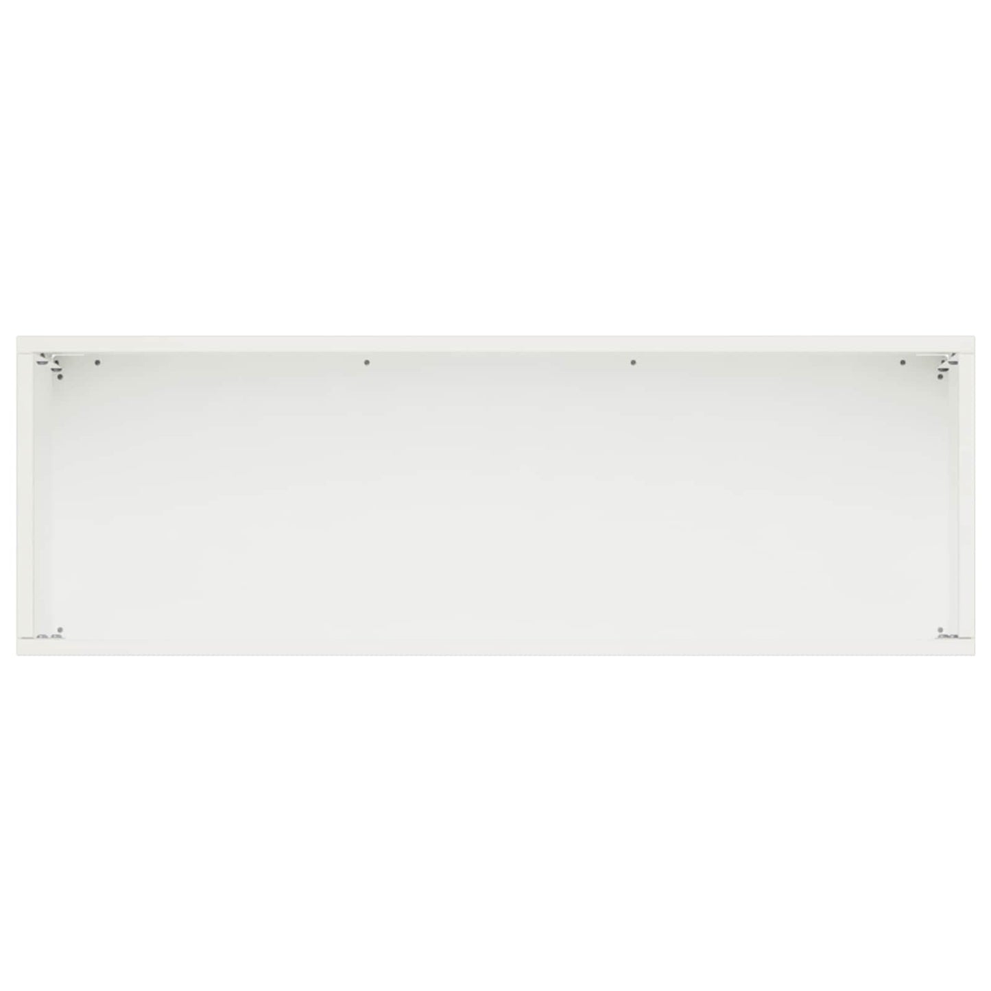 vidaXL Γλάστρα Κήπου Λευκό 60 x 20 x 20 εκ. Ψυχρής έλασης χάλυβας
