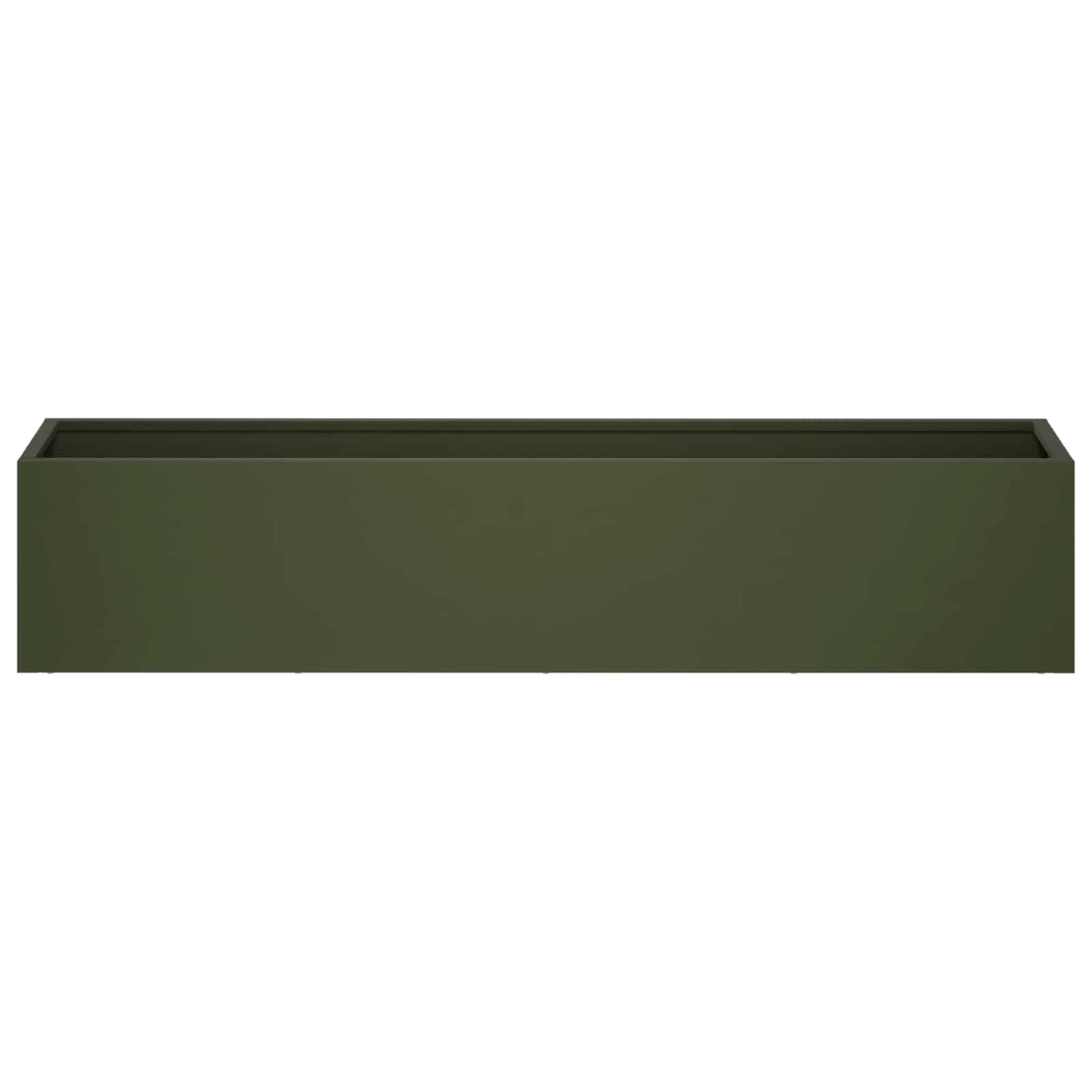 vidaXL Γλάστρα Κήπου Λαδί 100 x 20 x 20 εκ. Ψυχρής έλασης χάλυβας