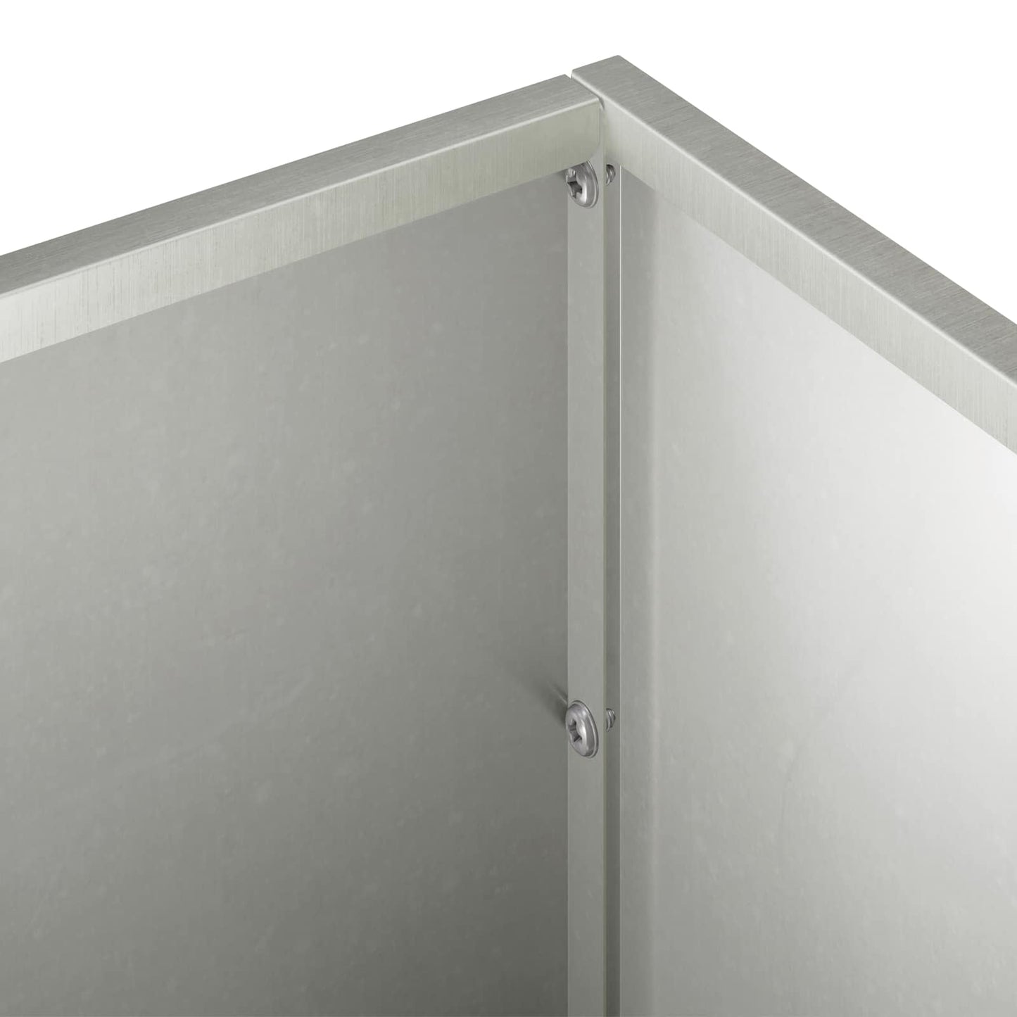 vidaXL Γλάστρα Κήπου Ασημί 100 x 20 x 20 εκ. Ανοξείδωτο Ατσάλι
