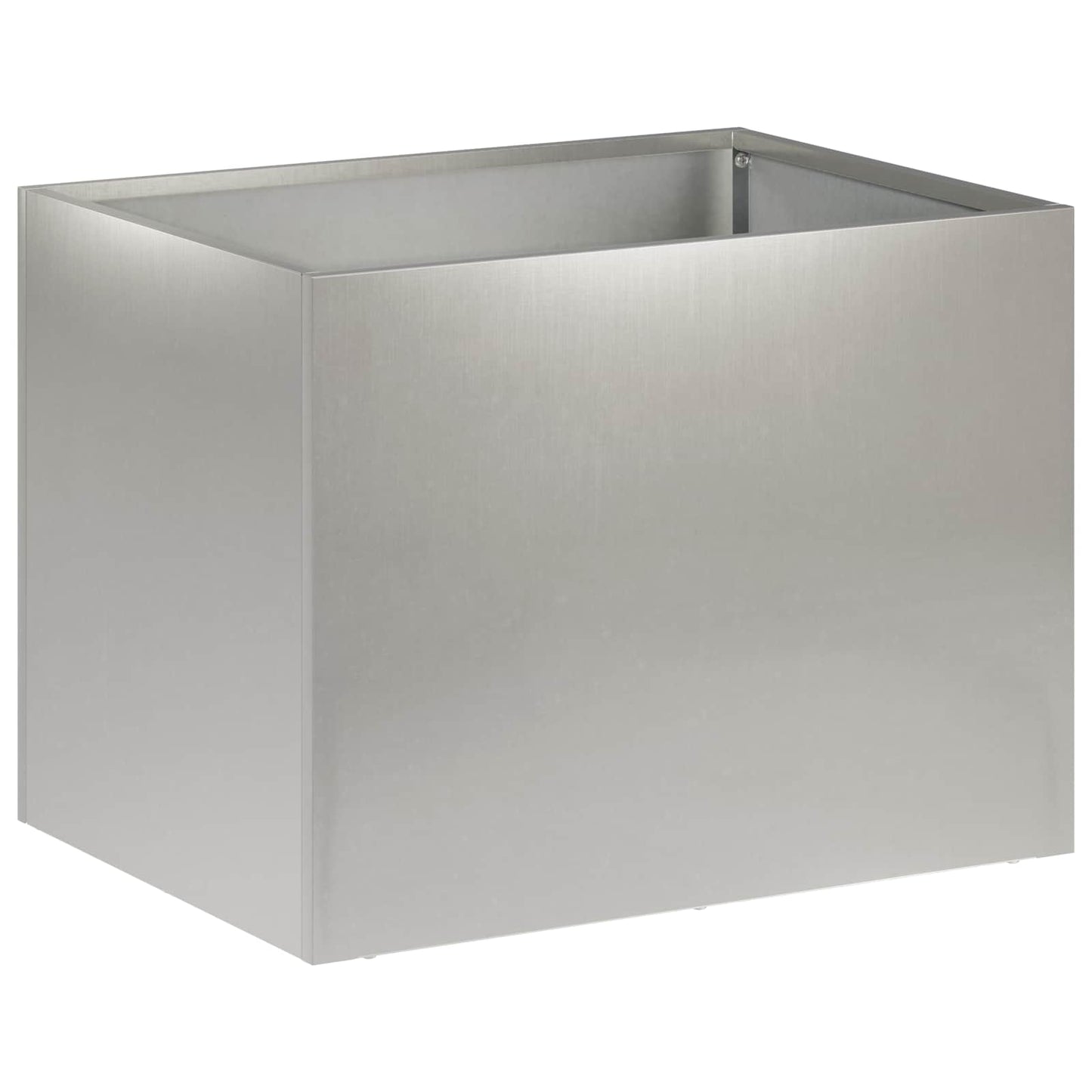 vidaXL Γλάστρα Κήπου 2 τμχ. Ασημί 40 x 30 x 30 εκ Ανοξείδωτο Ατσάλι