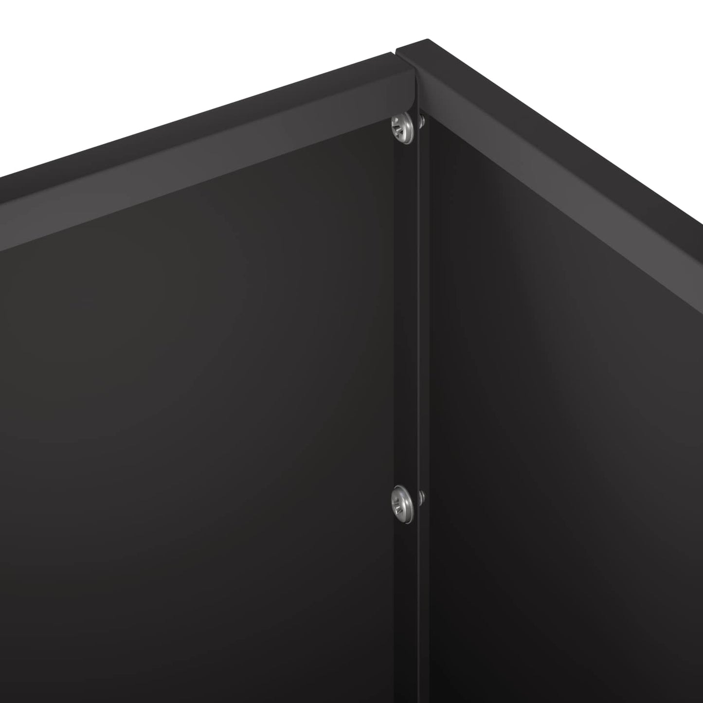 vidaXL Γλάστρα Κήπου Μαύρο 100 x 30 x 30 cm Ψυχρής έλασης χάλυβας