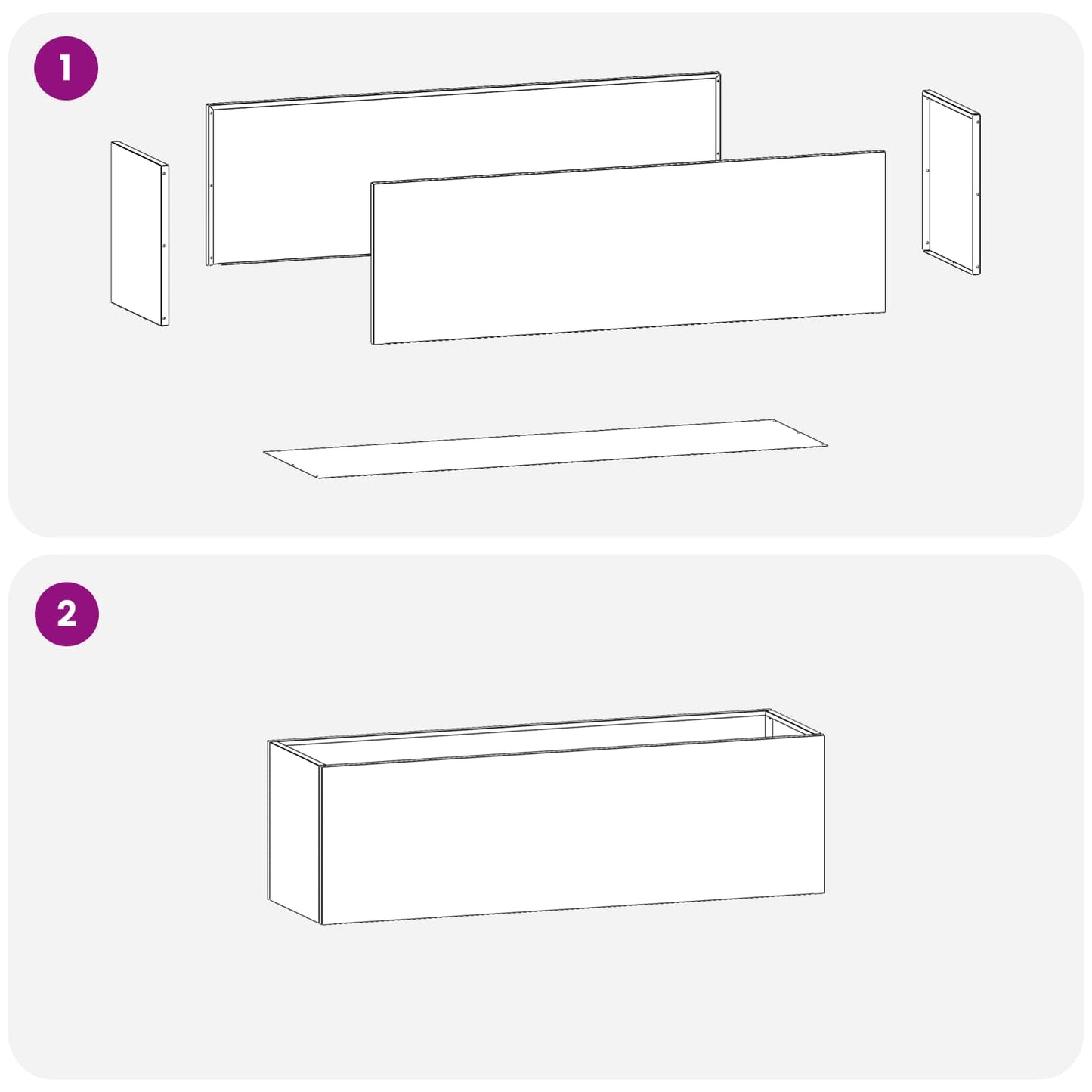 vidaXL Γλάστρα Κήπου Ανθρακί 100 x 30 x 30 cm Ψυχρής έλασης χάλυβας