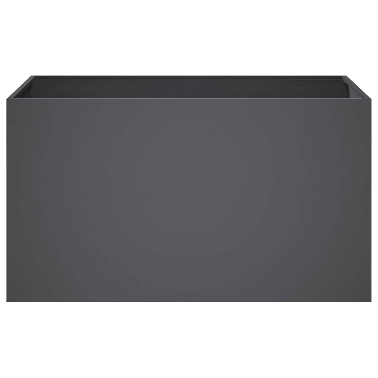 vidaXL Γλάστρα Κήπου Ανθρακί 80 x 50 x 50 εκ Ψυχρής έλασης χάλυβας
