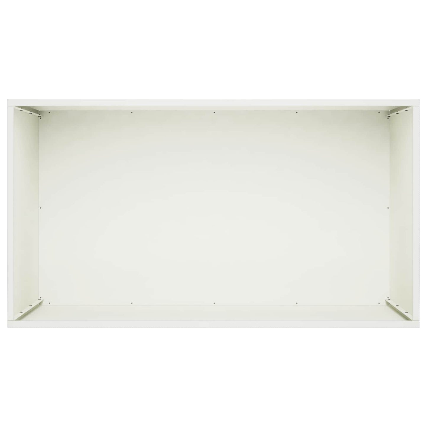 vidaXL Γλάστρα Κήπου Λευκό 100 x 50 x 50 cm Ψυχρής έλασης χάλυβας