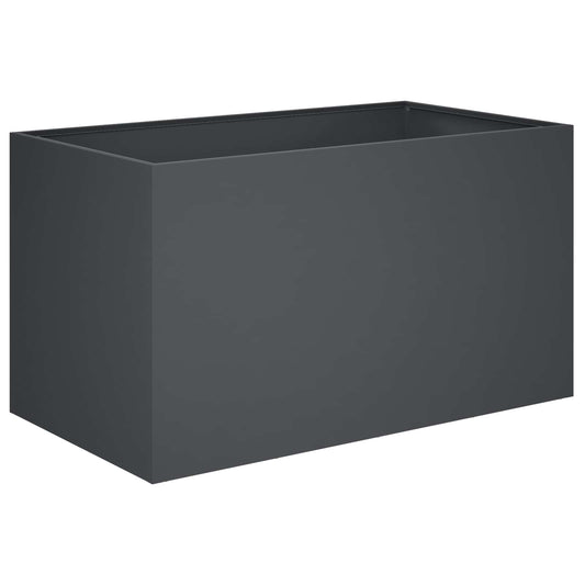 vidaXL Γλάστρα Κήπου Ανθρακί 100 x 50 x 50 cm Ψυχρής έλασης χάλυβας