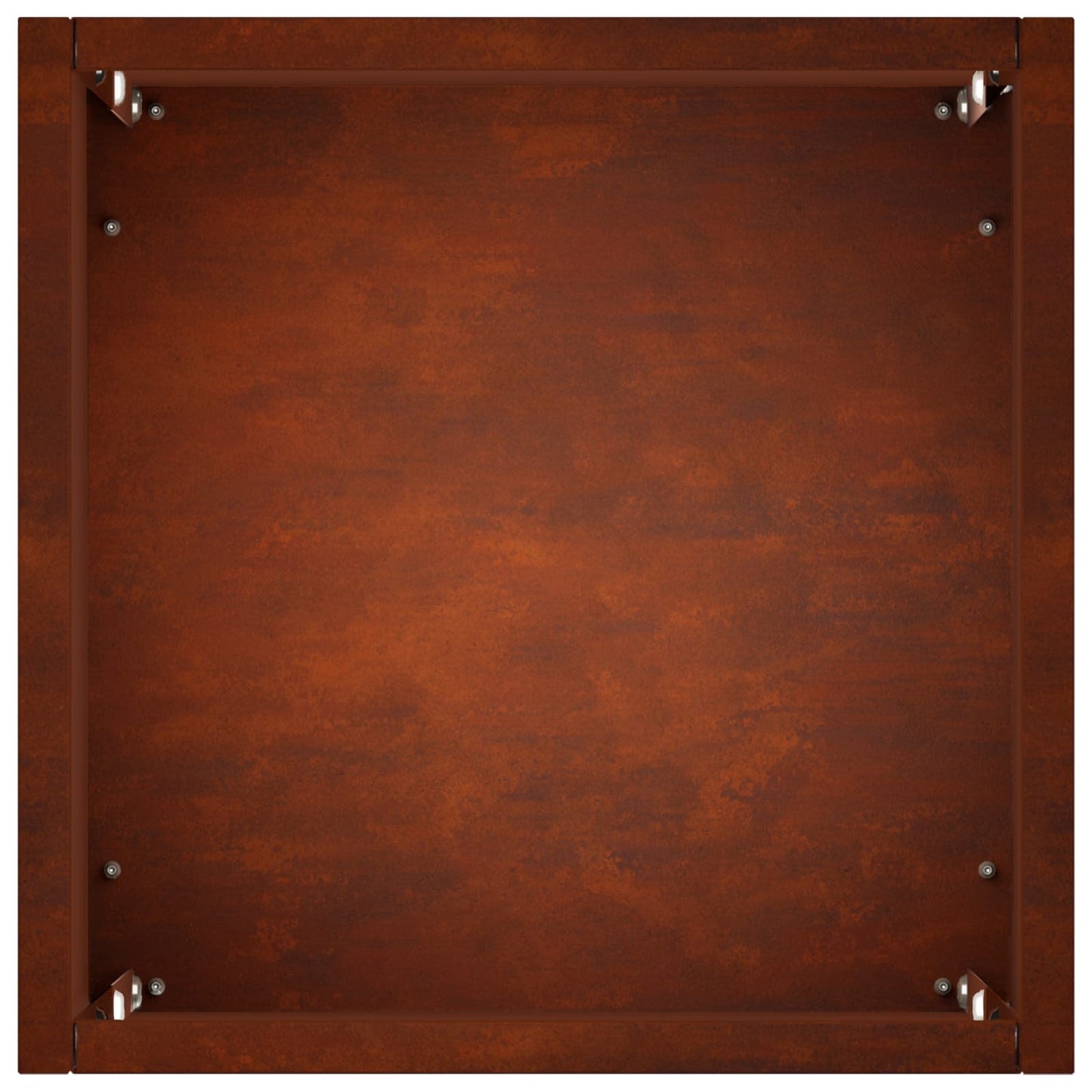 vidaXL Γλάστρα Κήπου 2 τμχ. Σκ rusty 20 x 20 x 40 εκ.