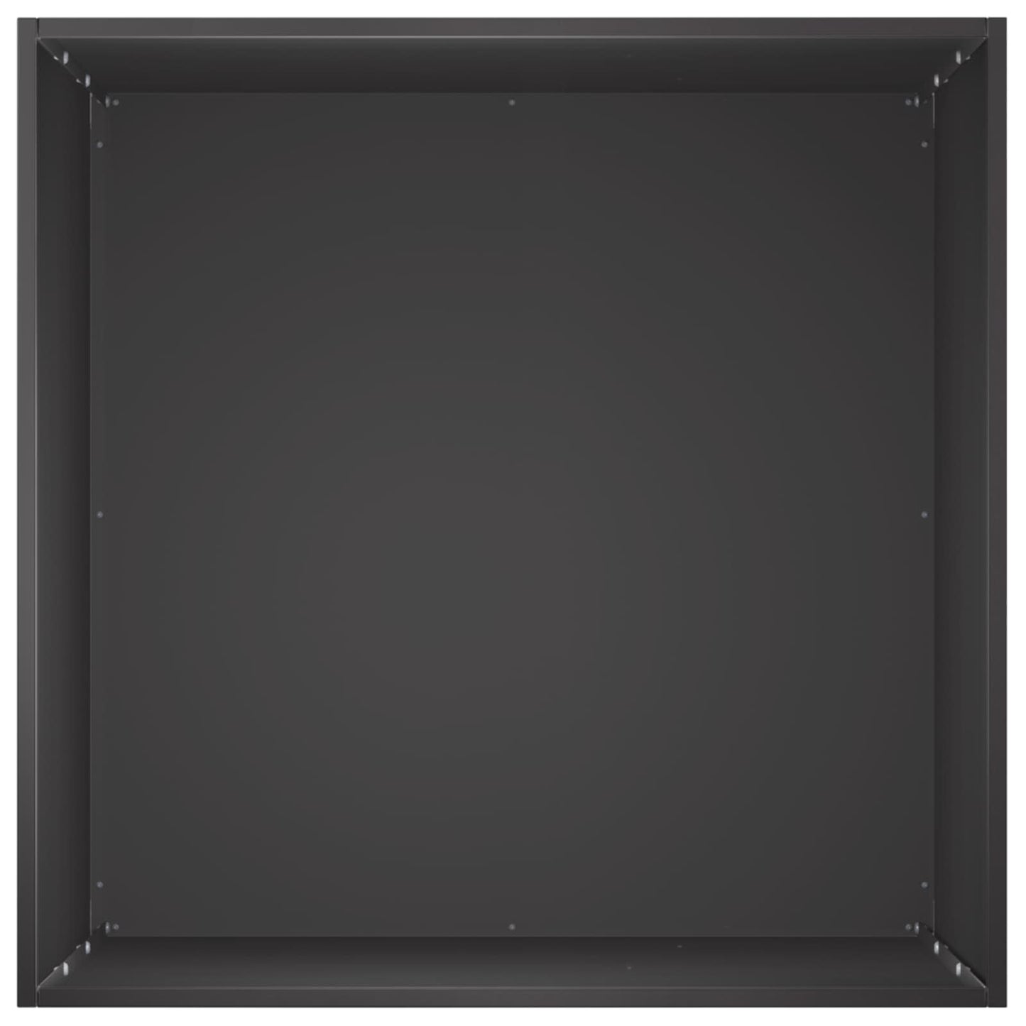 vidaXL Γλάστρα Κήπου Μαύρο 40 x 40 x 75 cm Ψυχρής έλασης χάλυβας