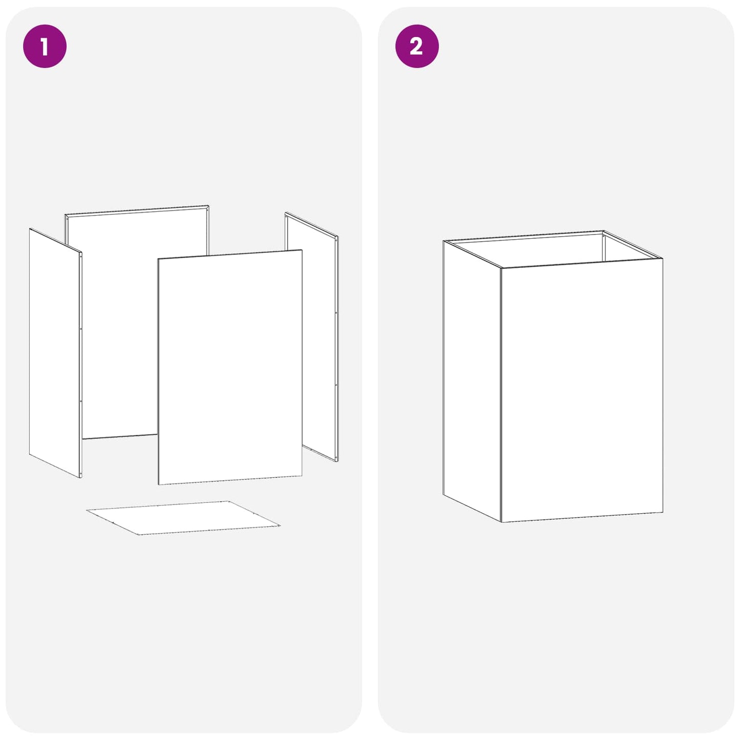 vidaXL Γλάστρα Κήπου Ανθρακί 50 x 50 x 75 cm Ψυχρής έλασης χάλυβας