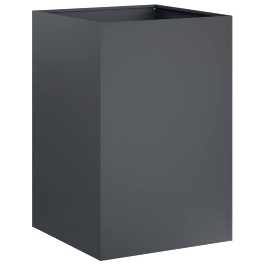 vidaXL Γλάστρα Κήπου Ανθρακί 50 x 50 x 75 cm Ψυχρής έλασης χάλυβας