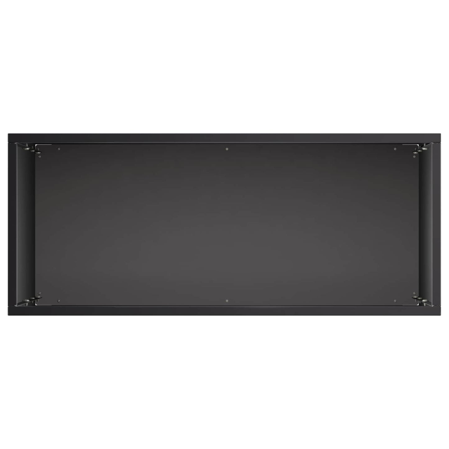 vidaXL Γλάστρα Κήπου Μαύρο 40 x 20 x 75 εκ. Ψυχρής έλασης χάλυβας