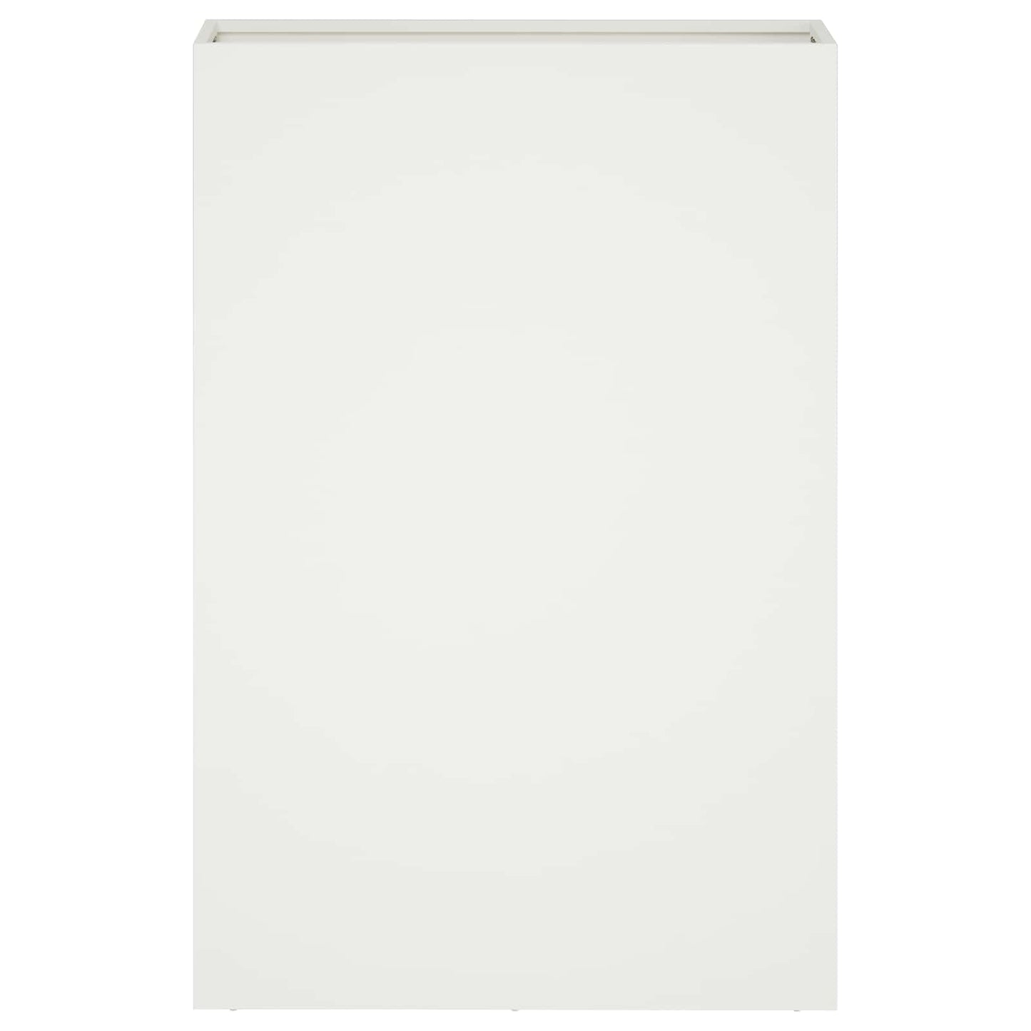 vidaXL Γλάστρα Κήπου Λευκό 40 x 20 x 75 εκ. Ψυχρής έλασης χάλυβας