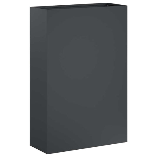 vidaXL Γλάστρα Κήπου Ανθρακί 40 x 20 x 75 εκ. Ψυχρής έλασης χάλυβας