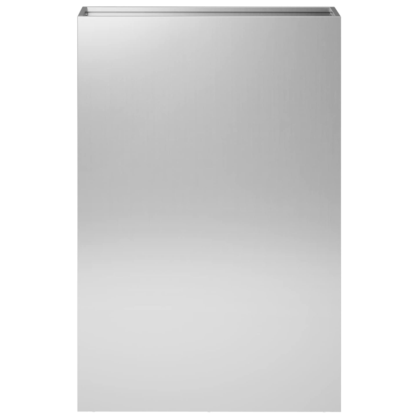 vidaXL Γλάστρα Κήπου Ασημί 40 x 20 x 75 εκ. Γαλβανισμένος Χάλυβας