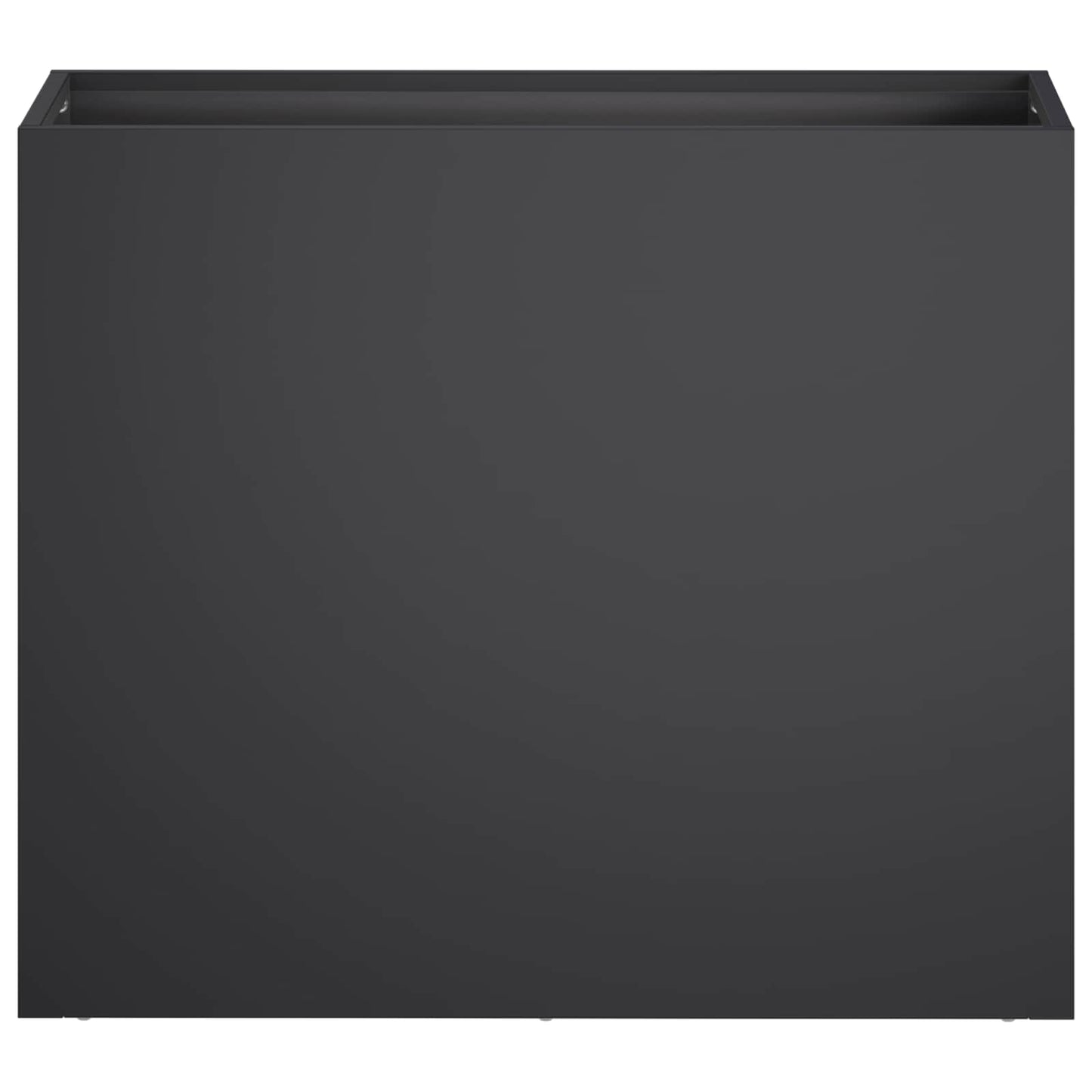vidaXL Γλάστρα Κήπου Μαύρο 50 x 20 x 40 εκ. Ψυχρής έλασης χάλυβας