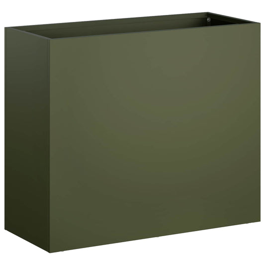 vidaXL Γλάστρα Κήπου Λαδί 50 x 20 x 40 εκ. Ψυχρής έλασης χάλυβας