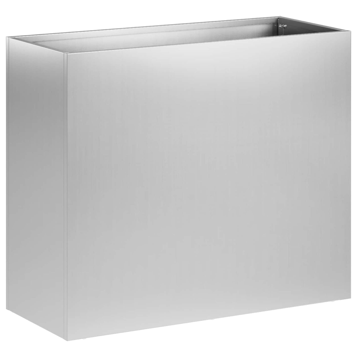 vidaXL Γλάστρα Κήπου Ασημί 50 x 20 x 40 εκ. Γαλβανισμένος Χάλυβας