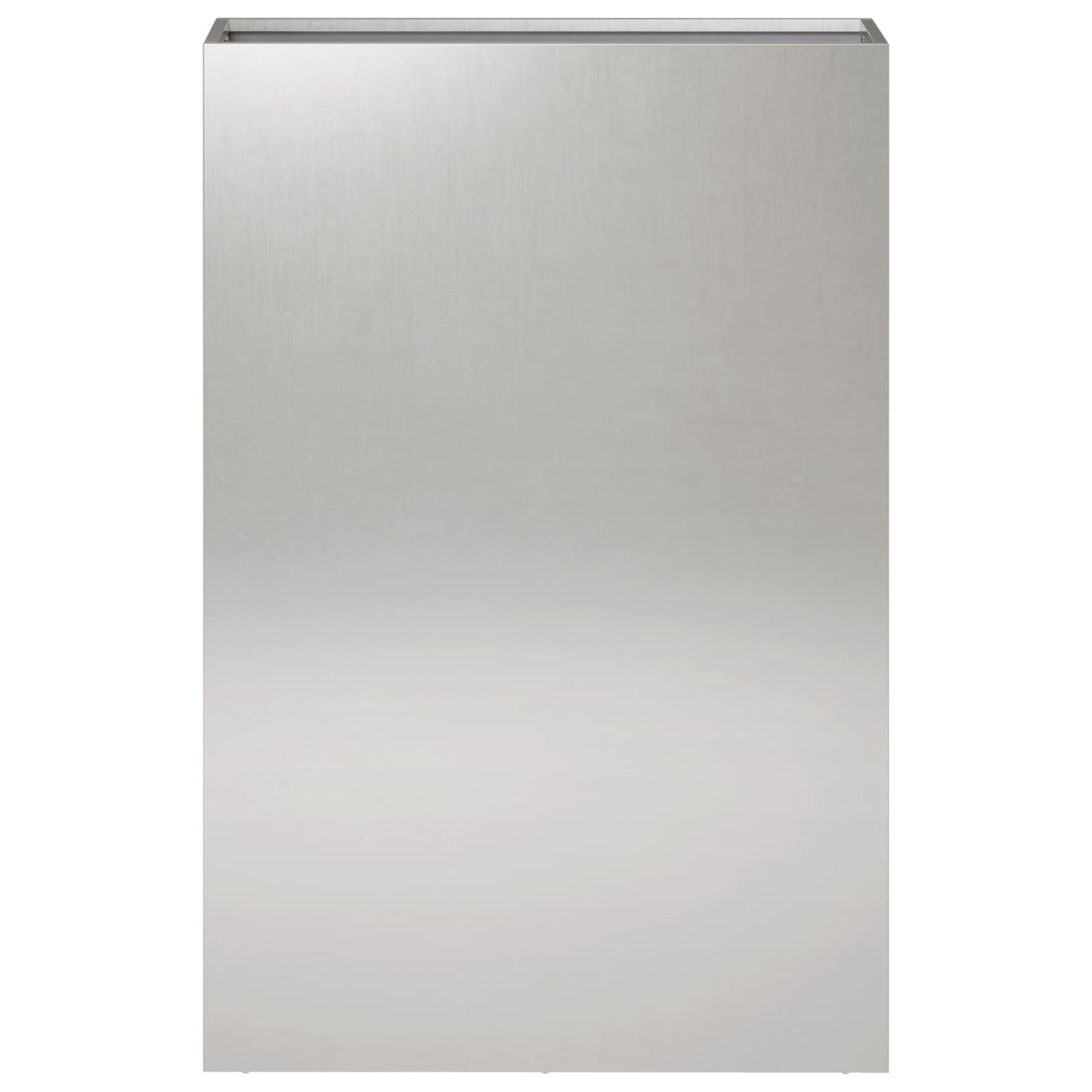 vidaXL Γλάστρα Κήπου Ασημί 50 x 20 x 75 εκ. Ανοξείδωτο Ατσάλι