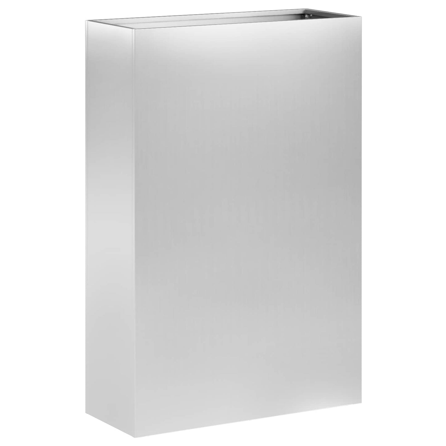 vidaXL Γλάστρα Κήπου Ασημί 50 x 20 x 75 εκ. Γαλβανισμένος Χάλυβας