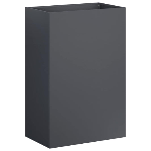 vidaXL Γλάστρα Κήπου Ανθρακί 40 x 30 x 75 cm Ψυχρής έλασης χάλυβας