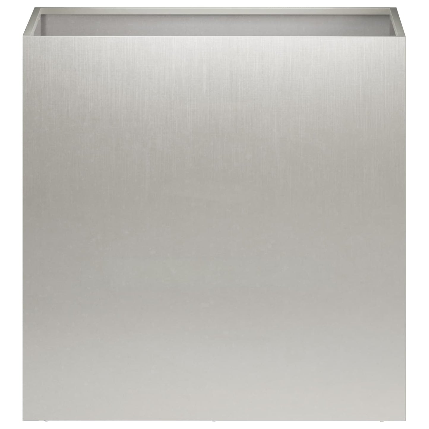 vidaXL Γλάστρα Κήπου 2 τμχ. Ασημί 50 x 30 x 40 εκ. Ανοξείδωτο Ατσάλι