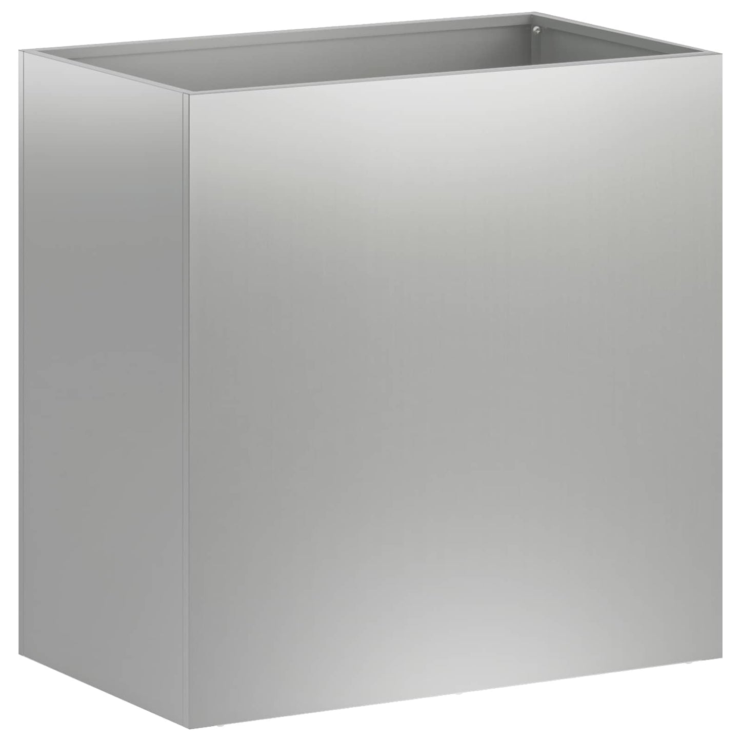 vidaXL Γλάστρα Κήπου Ασημί 50 x 30 x 40 εκ. Γαλβανισμένος Χάλυβας