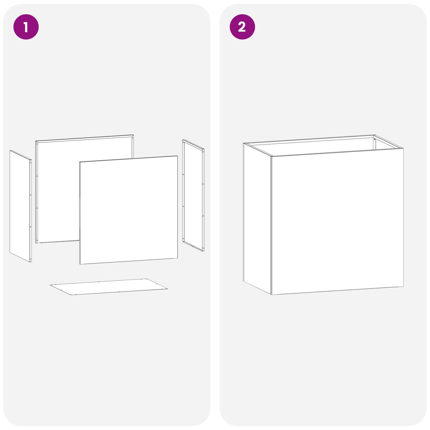 vidaXL Γλάστρα Κήπου Λαδί 50 x 30 x 50 cm Ψυχρής έλασης χάλυβας
