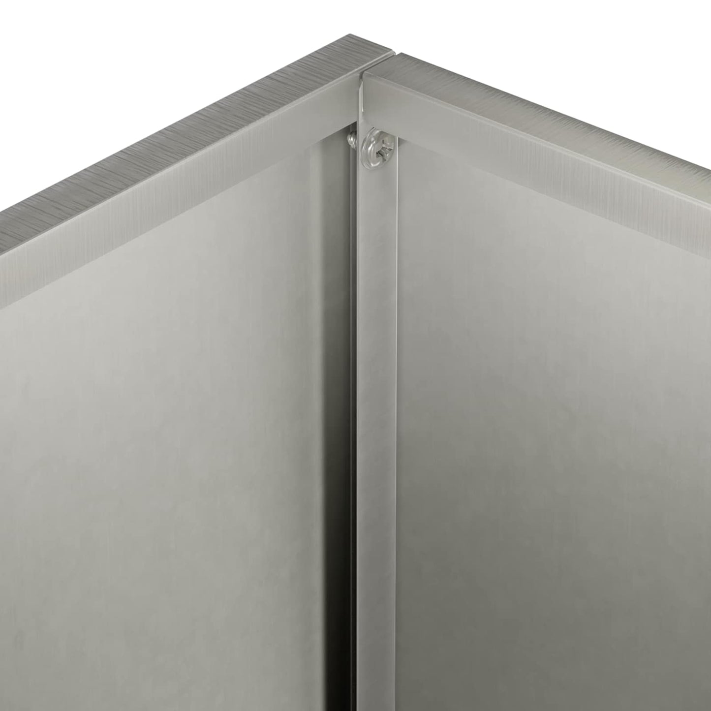 vidaXL Γλάστρα Κήπου Ασημί 50 x 30 x 50 cm Ανοξείδωτο Ατσάλι