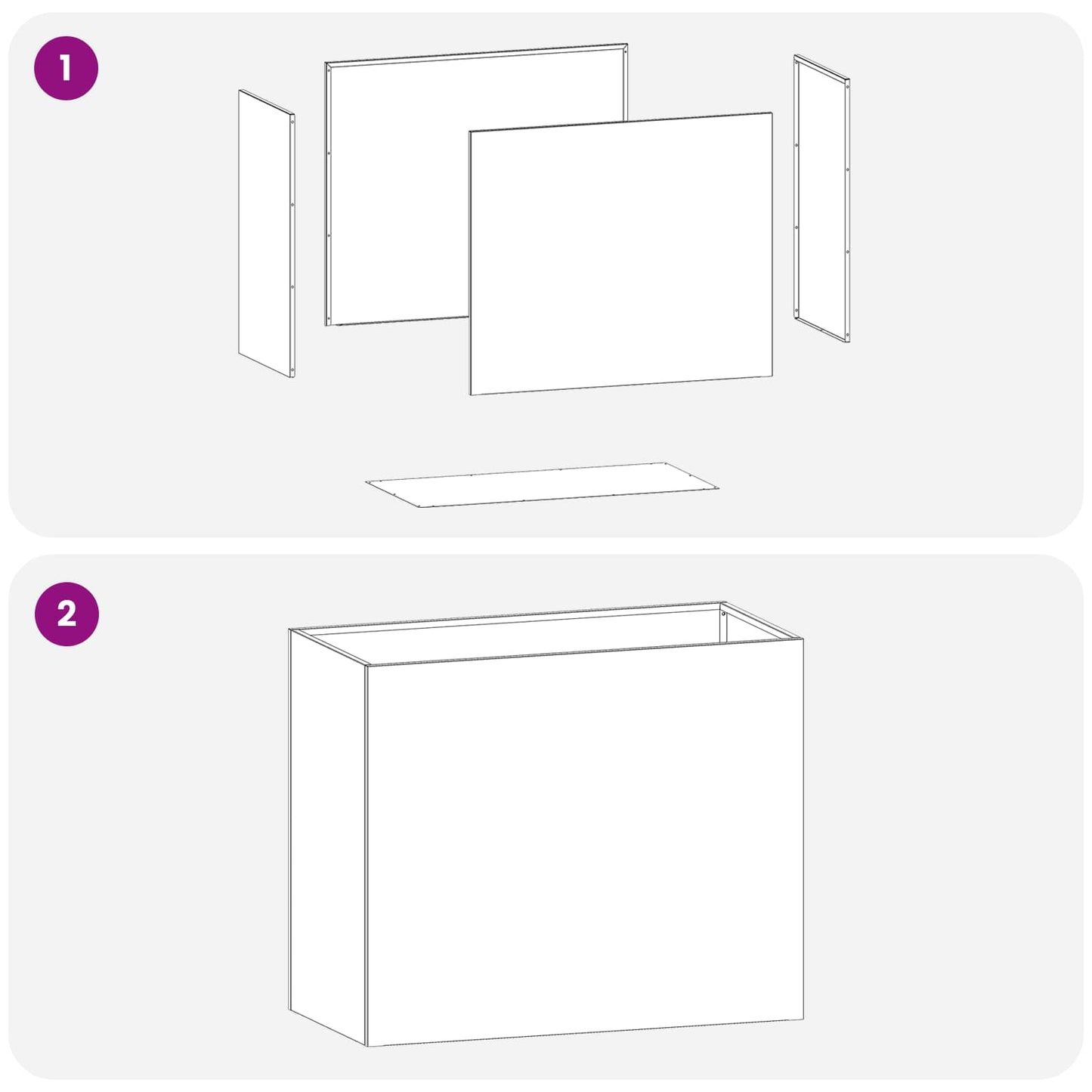 vidaXL Γλάστρα Κήπου Ανθρακί 60 x 30 x 40 εκ. Ψυχρής έλασης χάλυβας