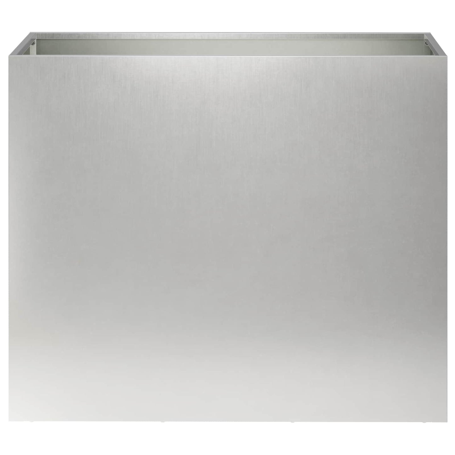 vidaXL Γλάστρα Κήπου 2 τμχ. Ασημί 60 x 30 x 40 εκ. Ανοξείδωτο Ατσάλι