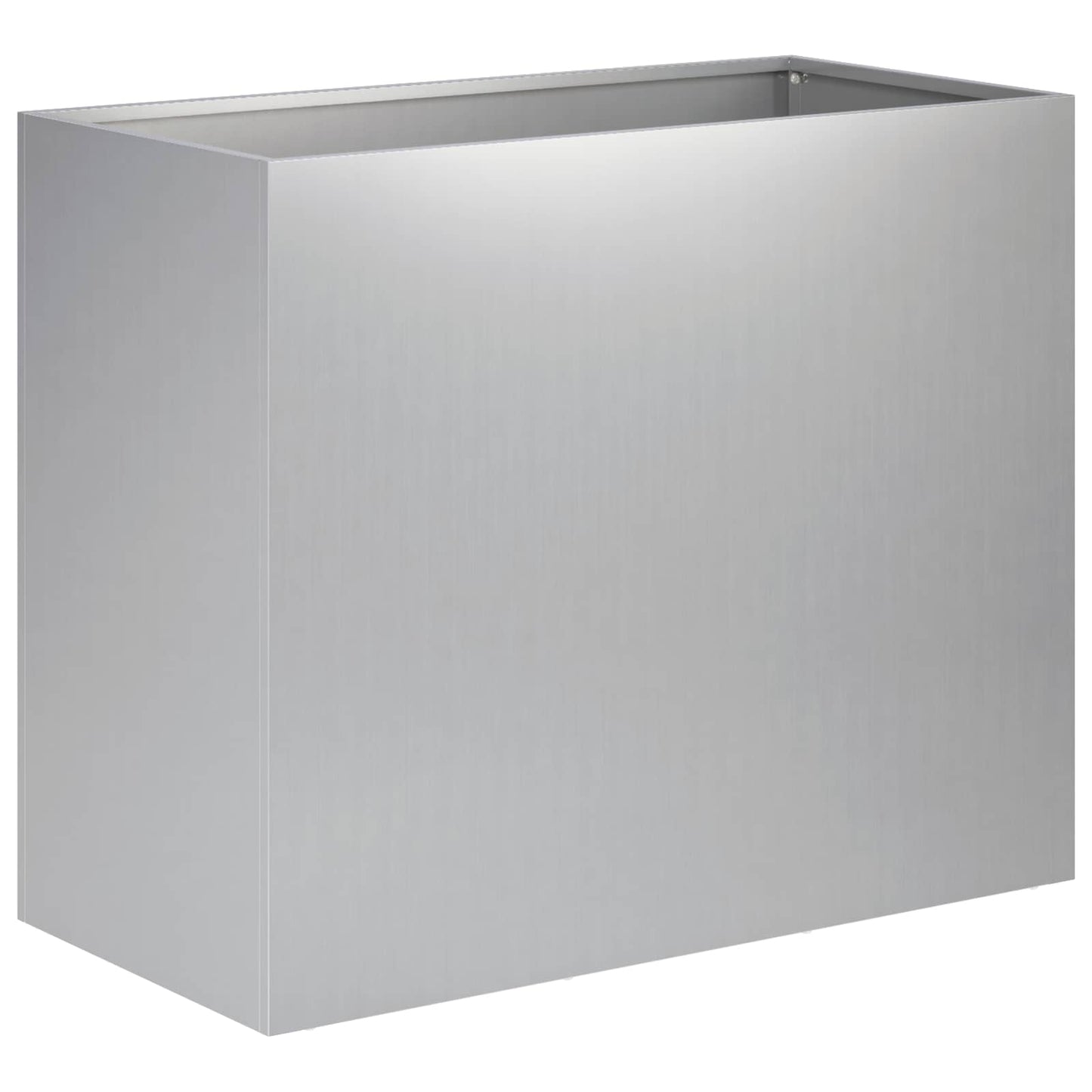 vidaXL Γλάστρα Κήπου 2 τμχ. Ασημί 60 x 30 x 40 εκ.