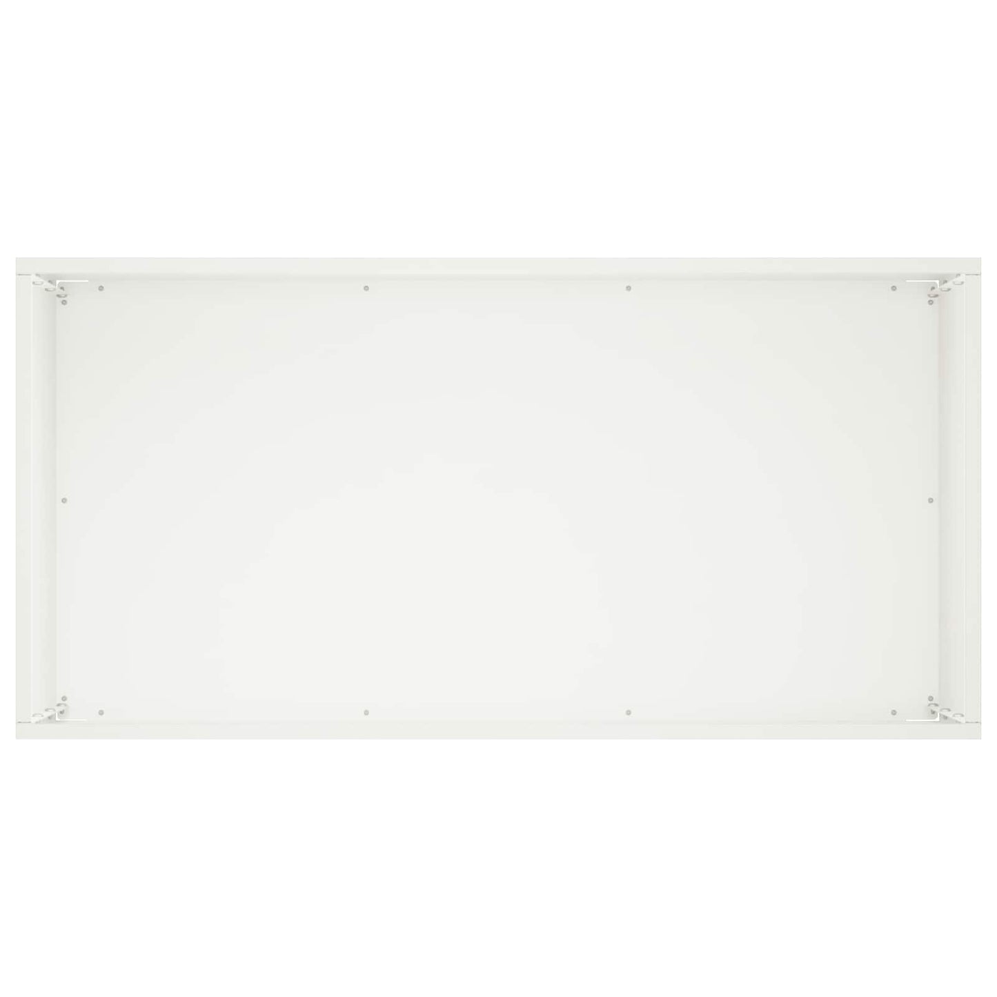 vidaXL Γλάστρα Κήπου Λευκό 60 x 30 x 50 εκ. Ψυχρής έλασης χάλυβας