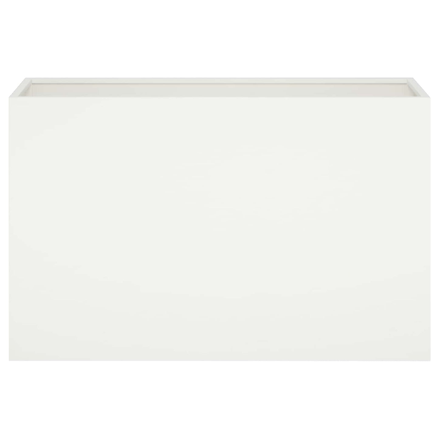 vidaXL Γλάστρα Κήπου Λευκό 80 x 30 x 40 εκ Ψυχρής έλασης χάλυβας