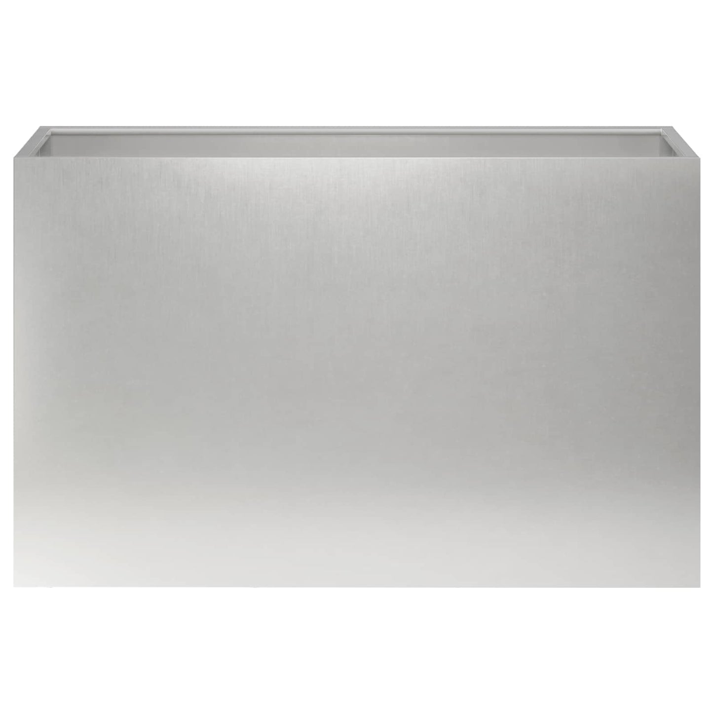 vidaXL Γλάστρα Κήπου 2 τμχ. Ασημί 80 x 30 x 40 εκ Ανοξείδωτο Ατσάλι