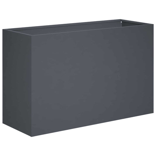 vidaXL Γλάστρα Κήπου Ανθρακί 80 x 30 x 50 εκ Ψυχρής έλασης χάλυβας