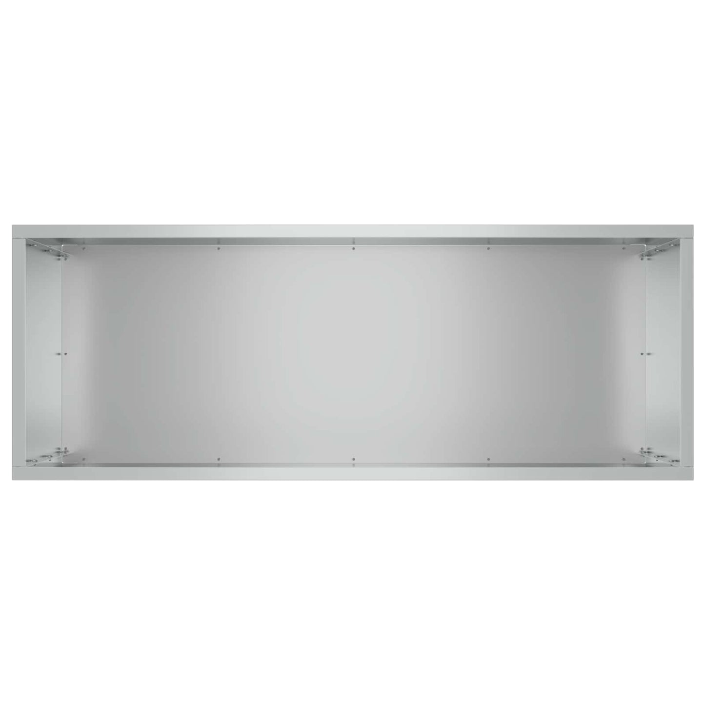 vidaXL Γλάστρα Κήπου Ασημί 80 x 30 x 50 εκ Γαλβανισμένος Χάλυβας