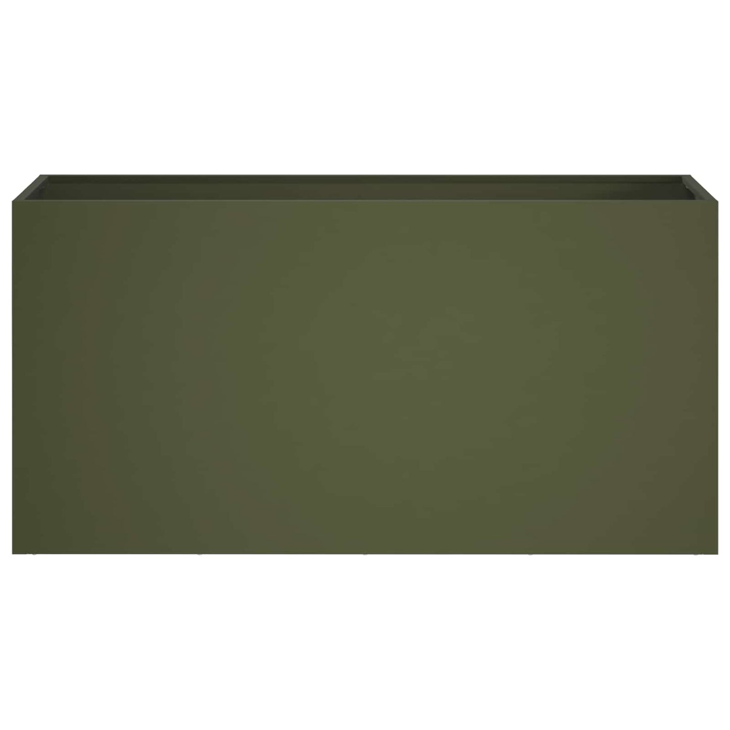 vidaXL Γλάστρα Κήπου Λαδί 100 x 30 x 50 cm Ψυχρής έλασης χάλυβας