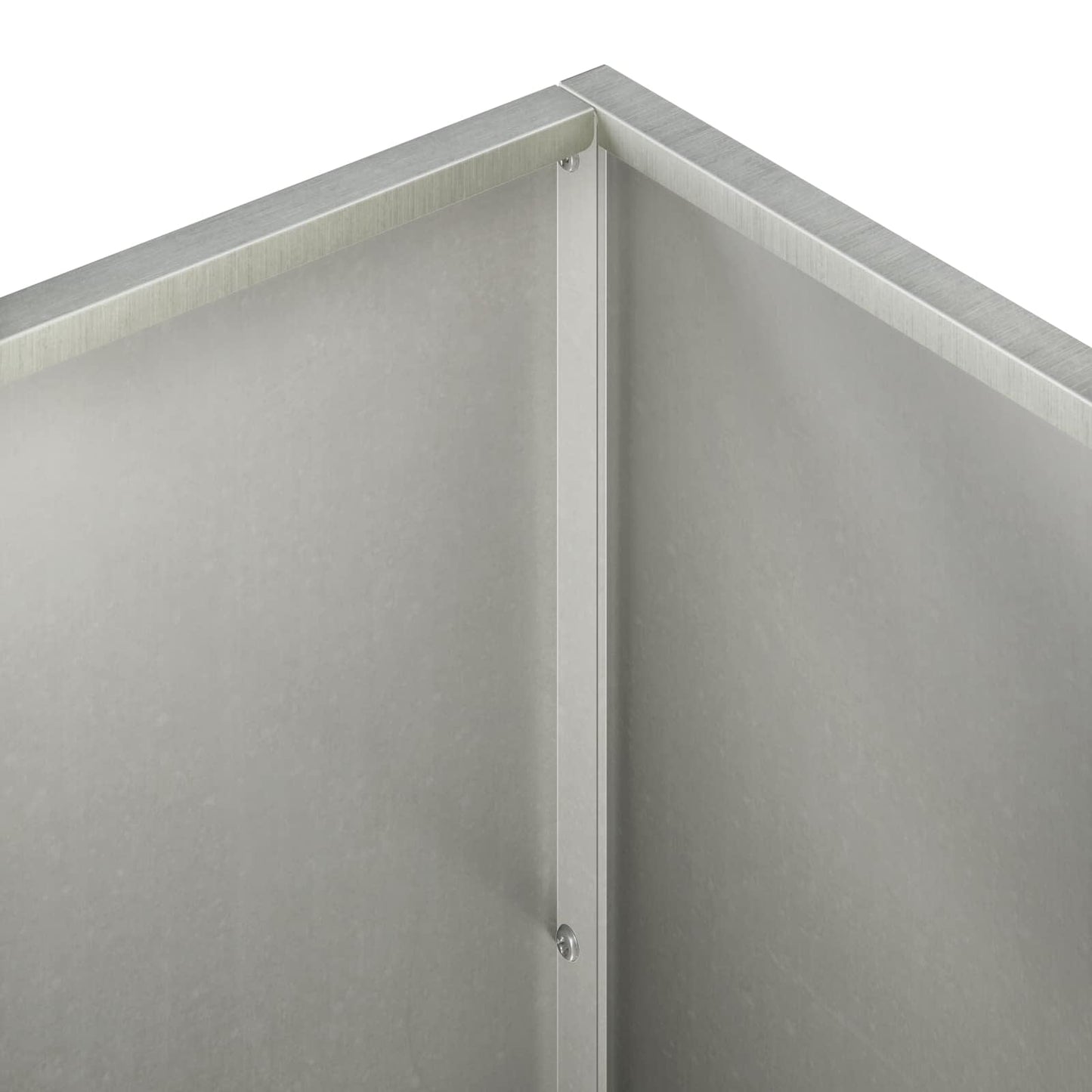 vidaXL Γλάστρα Κήπου Ασημί 100 x 30 x 50 cm Ανοξείδωτο Ατσάλι