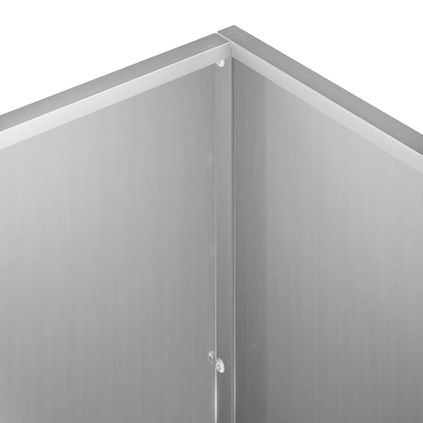 vidaXL Γλάστρα Κήπου Ασημί 100 x 30 x 50 cm Γαλβανισμένος Χάλυβας