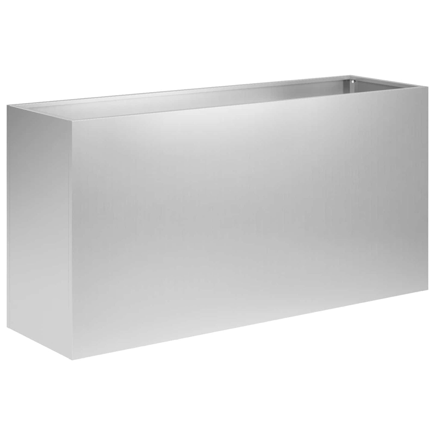 vidaXL Γλάστρα Κήπου 2 τμχ. Ασημί 100 x 30 x 50 cm
