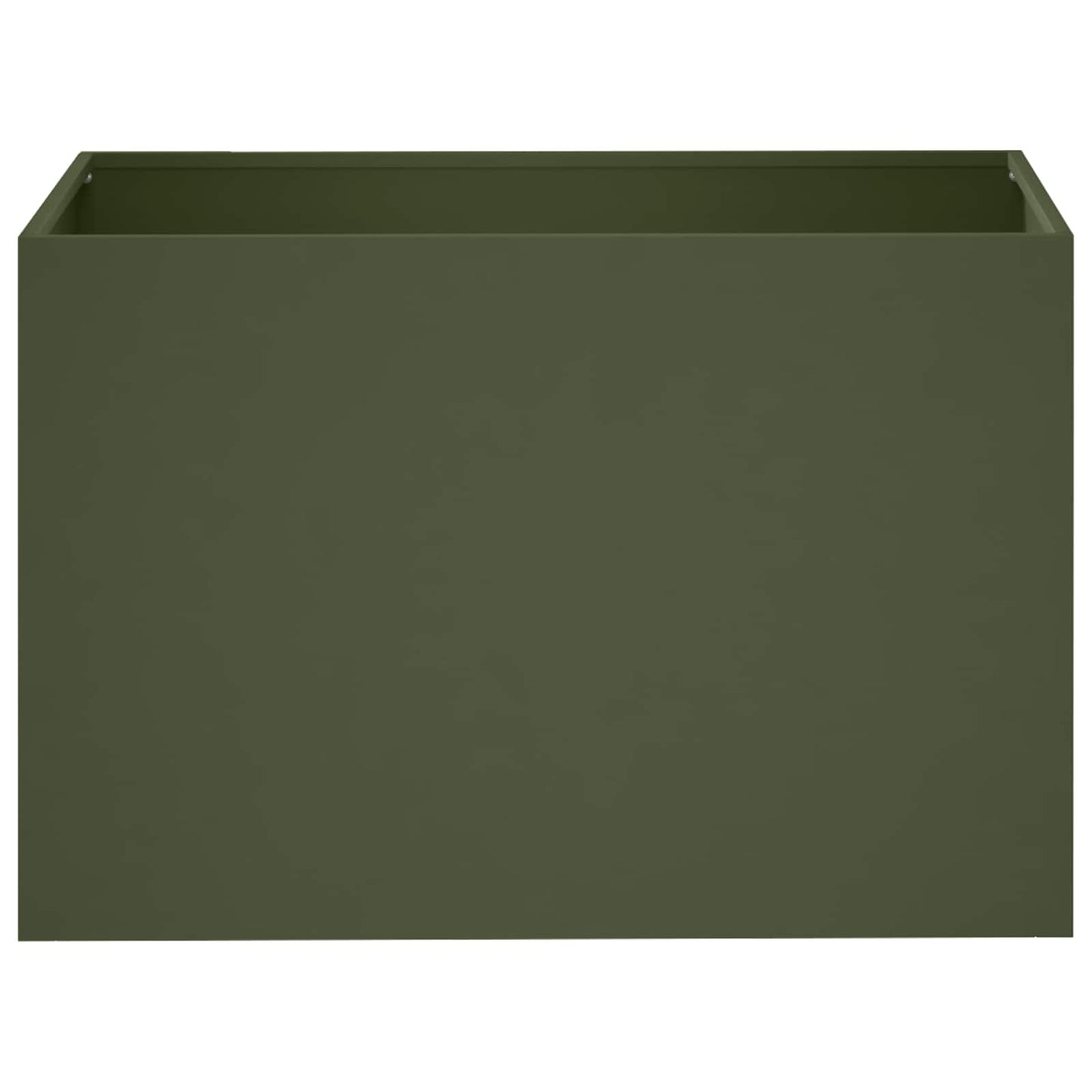 vidaXL Γλάστρα Κήπου Λαδί 50 x 40 x 40 εκ. Ψυχρής έλασης χάλυβας